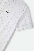 Men's Charter Print Shirt in the color White/Geo - Additional Laydown image