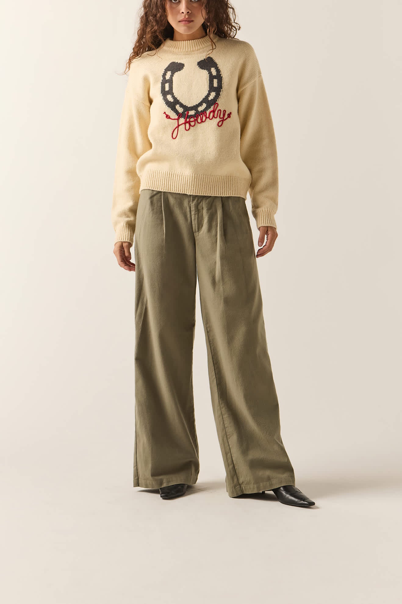 Women's Service Trouser Pant in the color Olive Surplus - Additional Fit image
