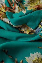 Women's Campos Lounge Short in the color Retro Green Flor Campos - Additional Laydown image