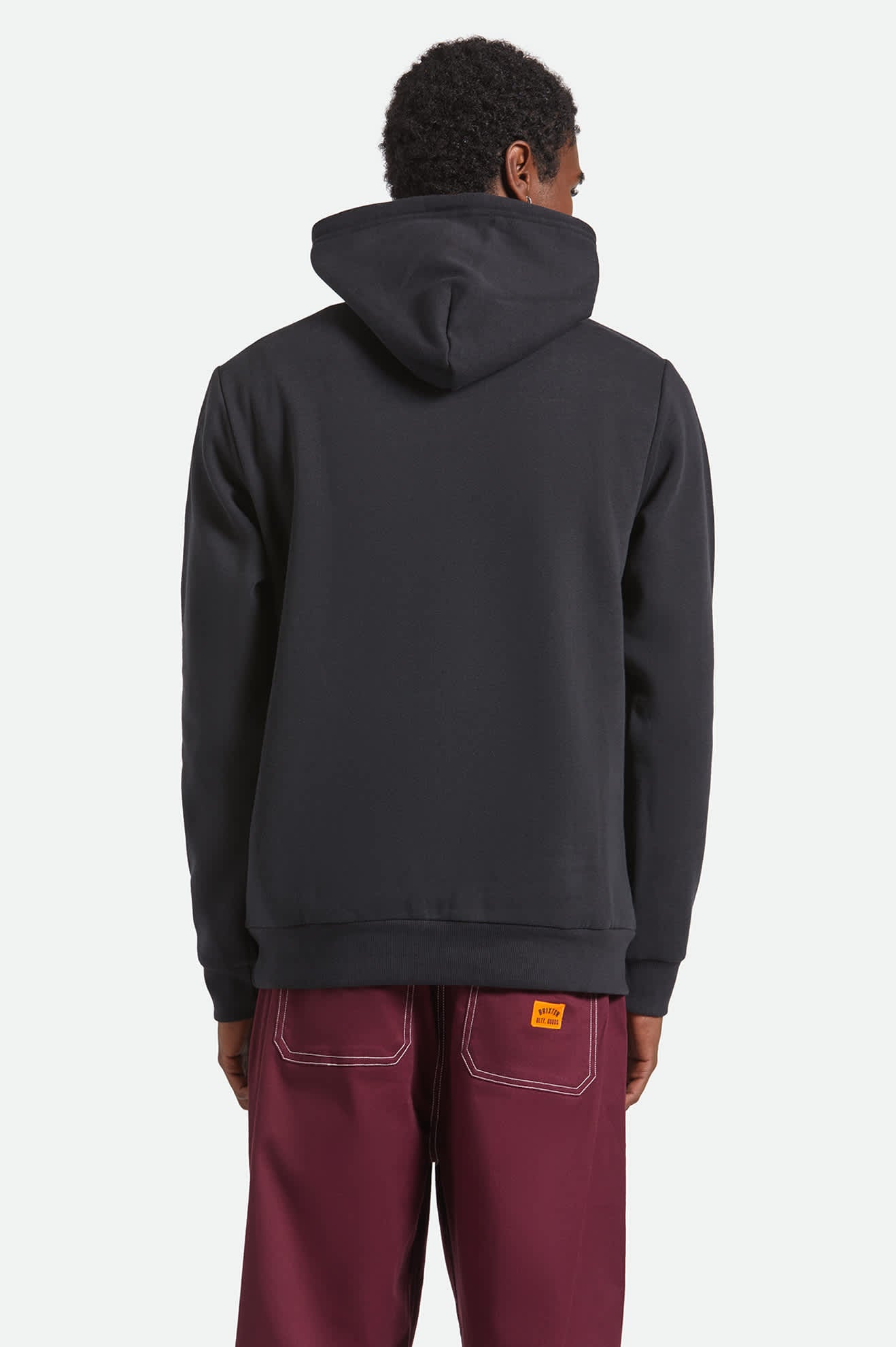 Men's Void Hoodie in the color Black - Men's Back View