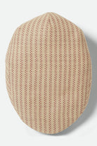 Unisex Hooligan Flat Cap in the color Italian Clay/Natural Straw - Additional Laydown image