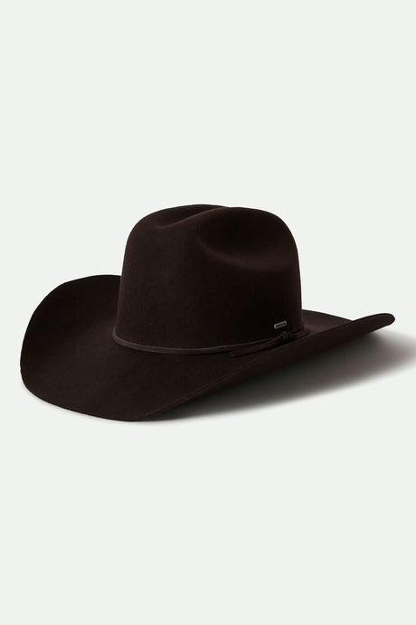 Unisex Laredo Cowboy Hat in the color Dark Brown - Front Product View