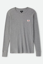 Men's Trademark Waffle Knit Top in the color Heather Grey - Front Product Laydown Image