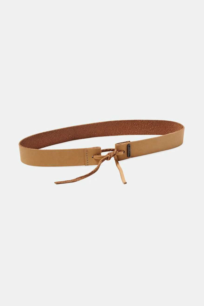 Brixton Unisex Adjustable Leather Hat Band - Natural | Main