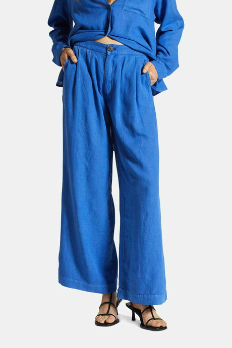 Women's Fit, Front View | Vintage Linen Blend Wide Leg Pant - Surf The Web