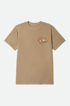 Men's Opal Short Sleeve Standard T-Shirt in the color Timeless Taupe Worn Wash - Front Product Laydown Image