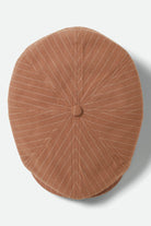 Unisex Brood Newsboy Cap in the color Italian Clay Linen - Additional Laydown image