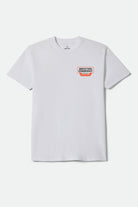 Men's Reeves Standard T-Shirt in the color White - Front Product Laydown Image