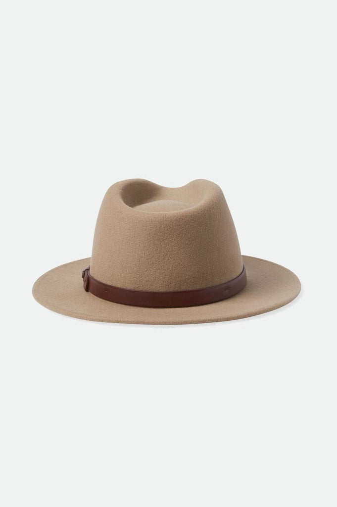 Brixton Unisex Messer Fedora - Sand | Back