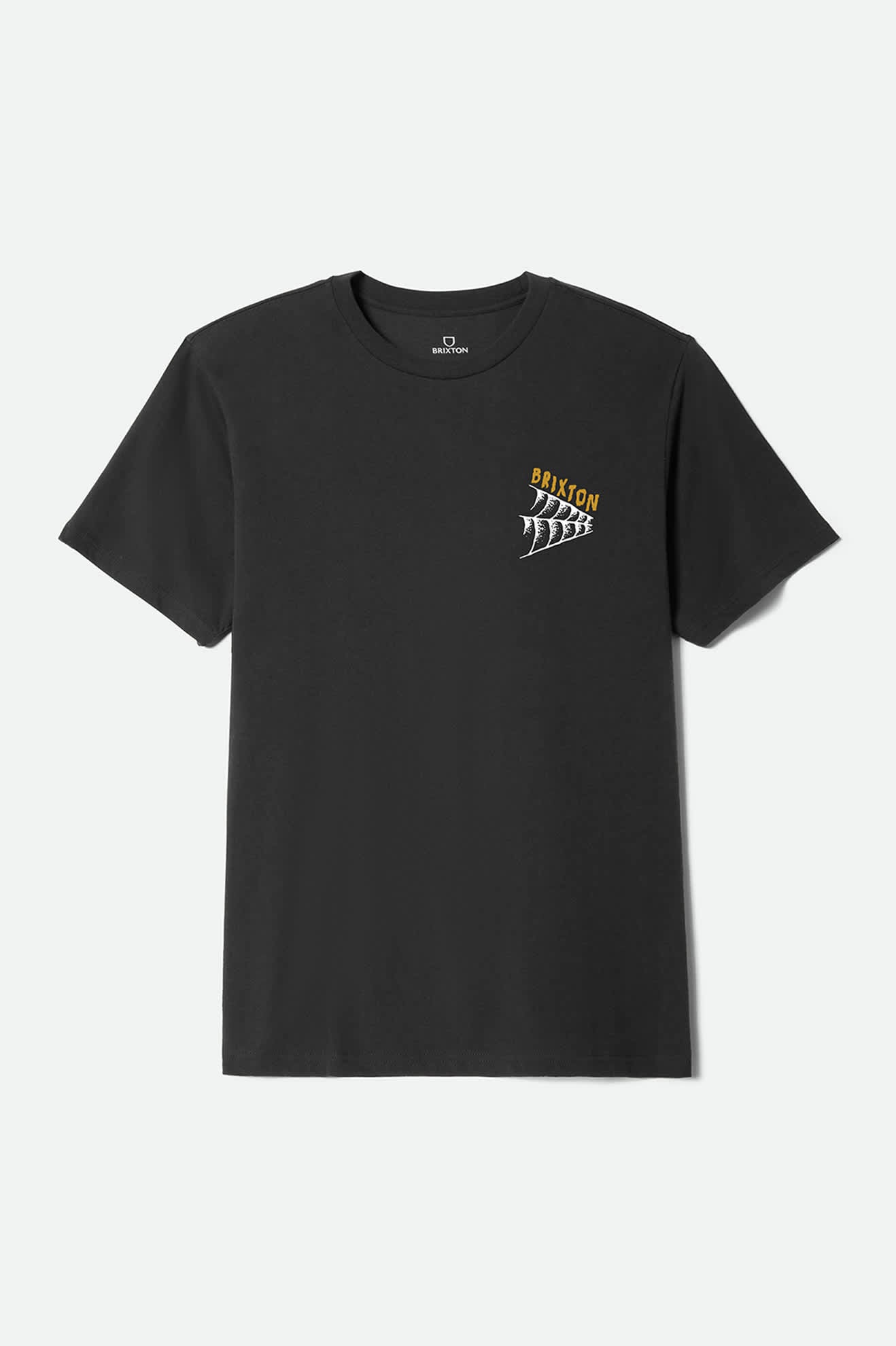 Men's Switchback Short Sleeve Standard T-Shirt in the color Vintage Black - Front Product Laydown Image