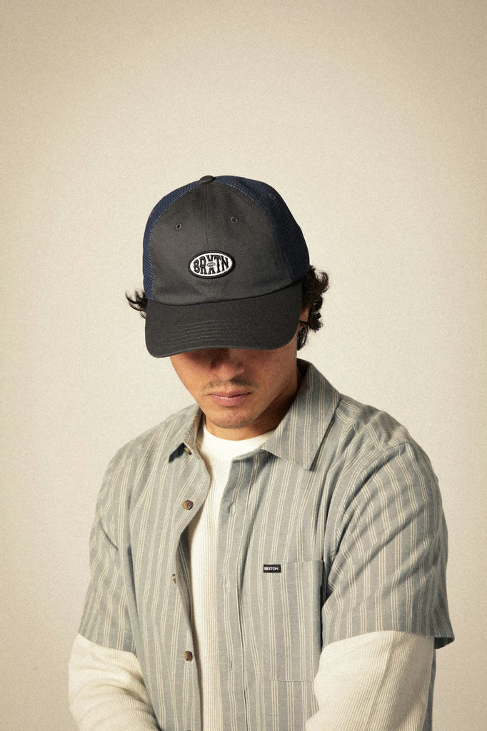 Unisex Largo Netplus Adjustable Hat in the color Charcoal/Charcoal - Men's Front View