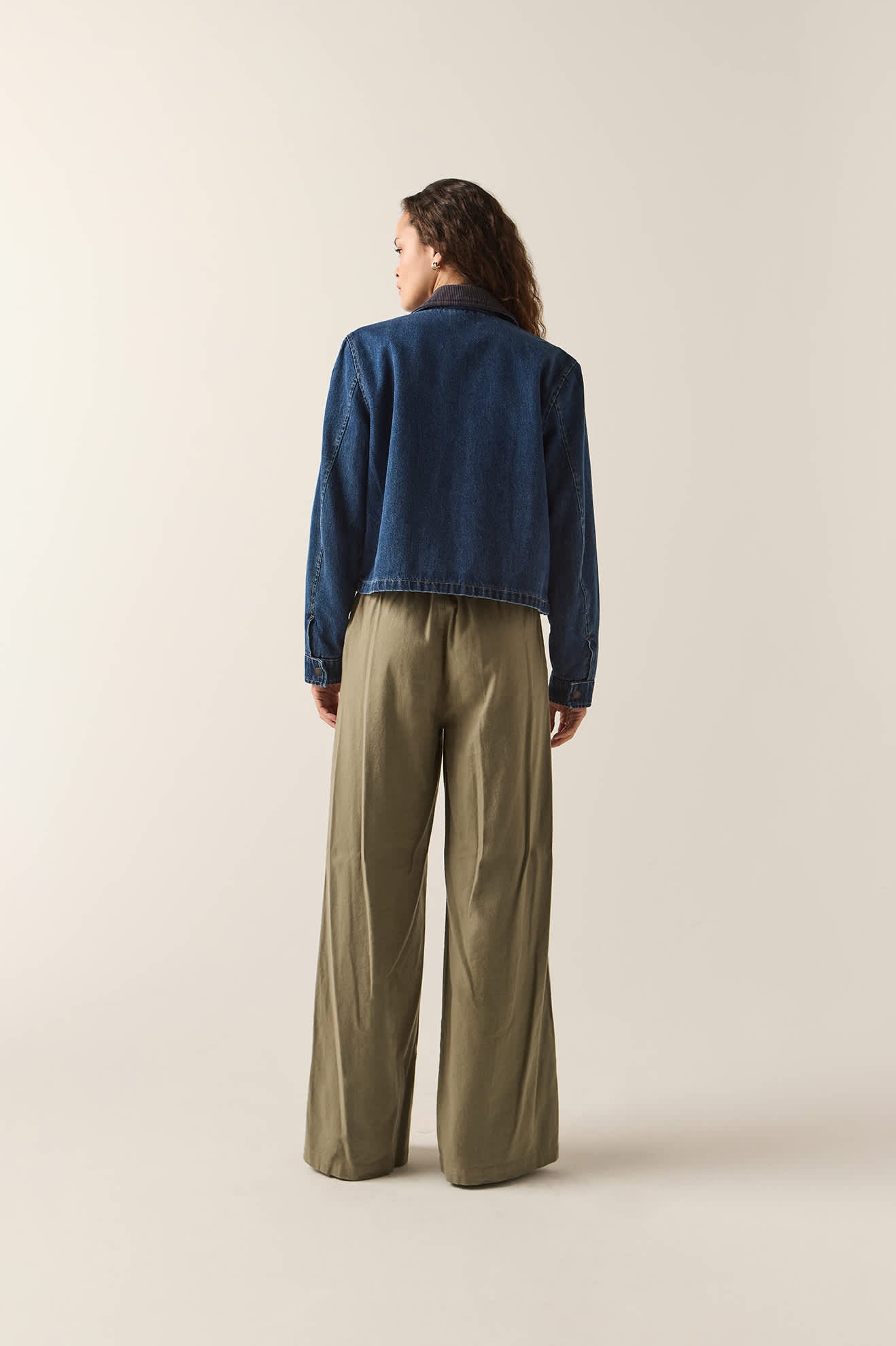 Women's Service Trouser Pant in the color Olive Surplus - Additional Fit image
