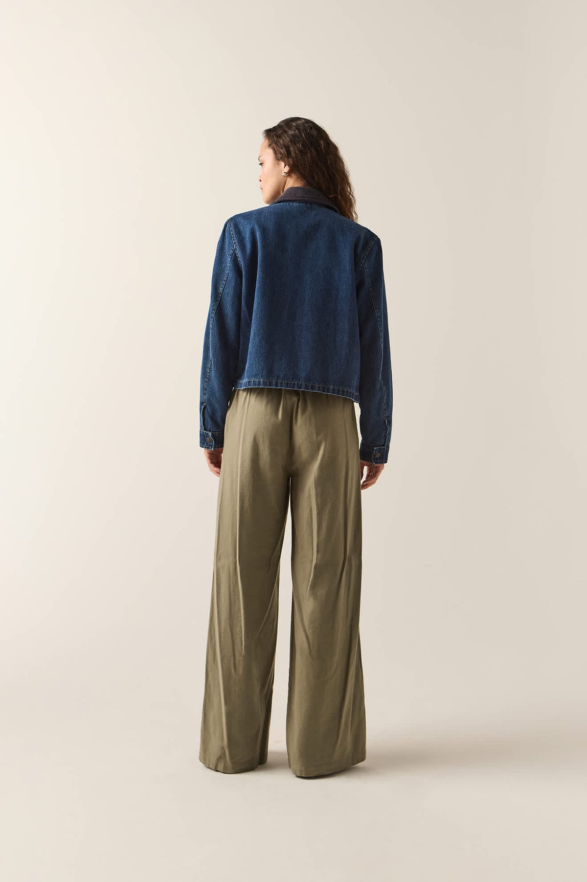 Women's Service Trouser Pant in the color Olive Surplus - Additional Fit image