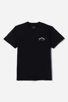 Men's Roman Short Sleeve Pocket Shirt in the color Black - Front Product View