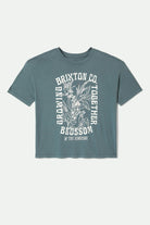Women's Bloom Oversized Boyfriend T-Shirt in the color Basalt - Front Product View