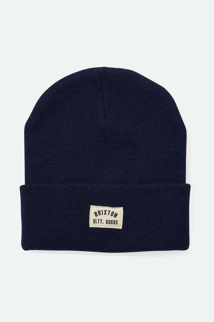 Brixton Men's Woodburn Watch Cap Beanie - Navy | Main