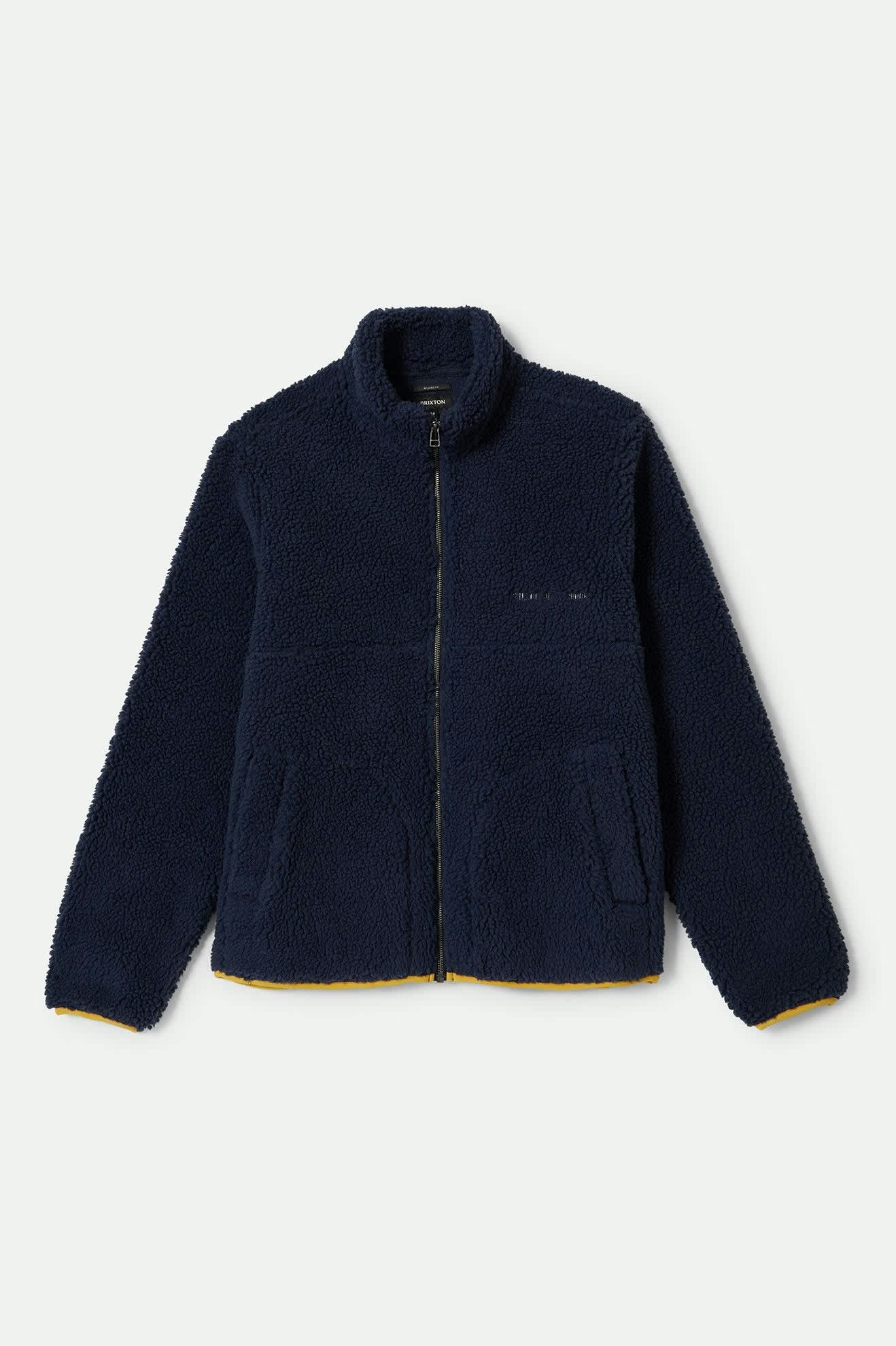 Men's Arctic L/S Fleece Mock Neck Jacket in the color Washed Navy - Front Product View