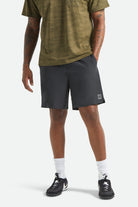 Men's Journey Active Short in the color Black - Men's Front View