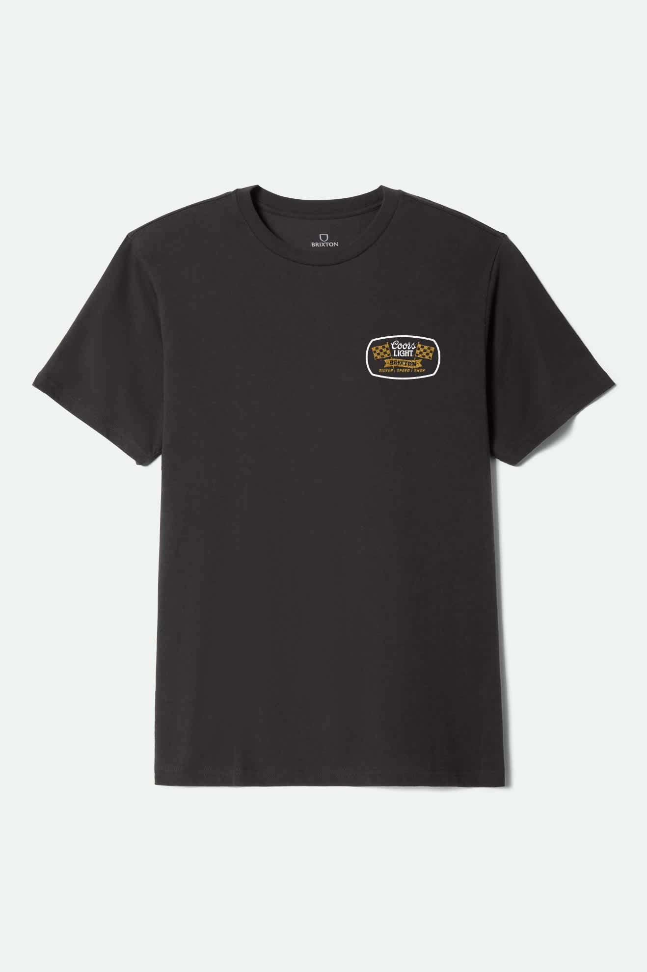 Men's Coors Light Pit Stop S/S Standard T-Shirt in the color Black - Front Product View