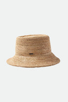Brixton Women's Ellee Straw Packable Bucket Hat - Tan | Extra Shot