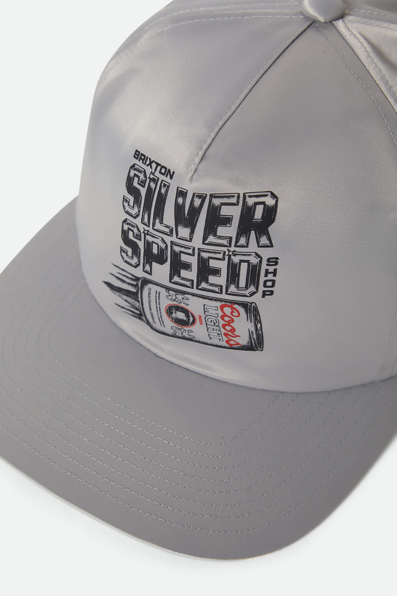 Unisex Coors Light Silver Speed Snapback in the color Silver - Additional Laydown image