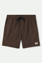 Men's Everyday Stretch Hybrid Short 7" in the color Washed Navy/Sunbaked Herringbone - Front Product View