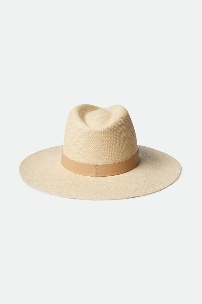 Back Laydown Image for Harper Panama Straw Hat - Catalina Sand