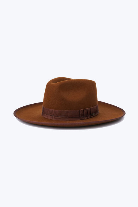 Brixton Unisex Reno Fedora - Coffee/Coffee | Main