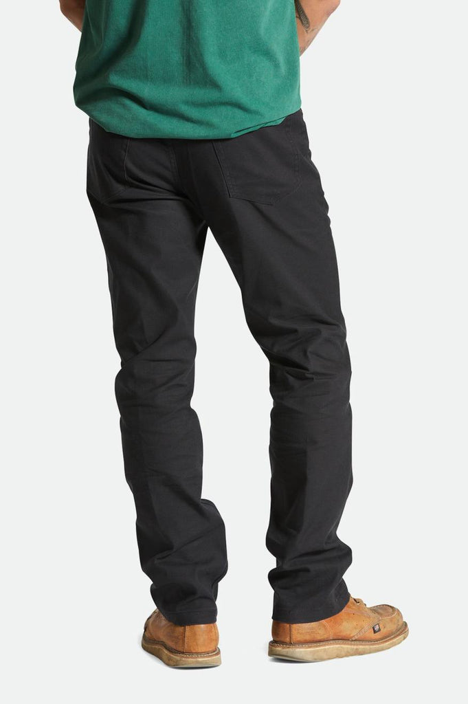 Men's Back Fit Image | Builders 5-pocket Stretch Pant - Black