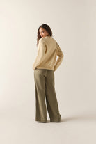 Women's Howdy Crew Sweater in the color Whitecap - Women's Side View