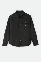 Men's Builders Stretch Lined Jacket in the color Black - Front Product Laydown Image