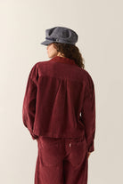 Women's Utopia Overshirt in the color Wild Ginger Cord - Women's Back View