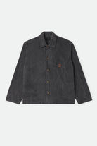 Men's Painters Jacket in the color Washed Black - Front Product Laydown Image