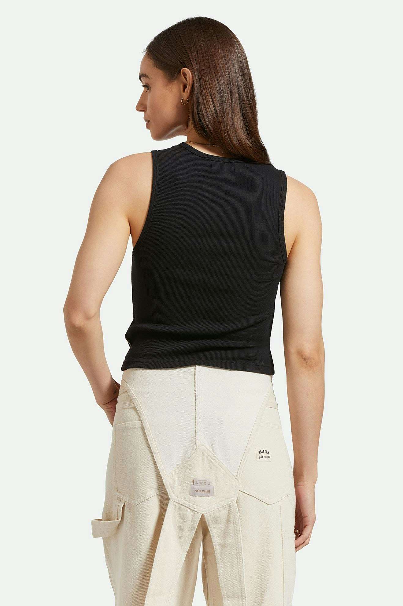 Back Fit Image | Classic Organic A-Tank - Black
