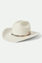 Unisex Ford Truck Country Cowboy Hat in the color Wimbledon White/Camo - Front Product View