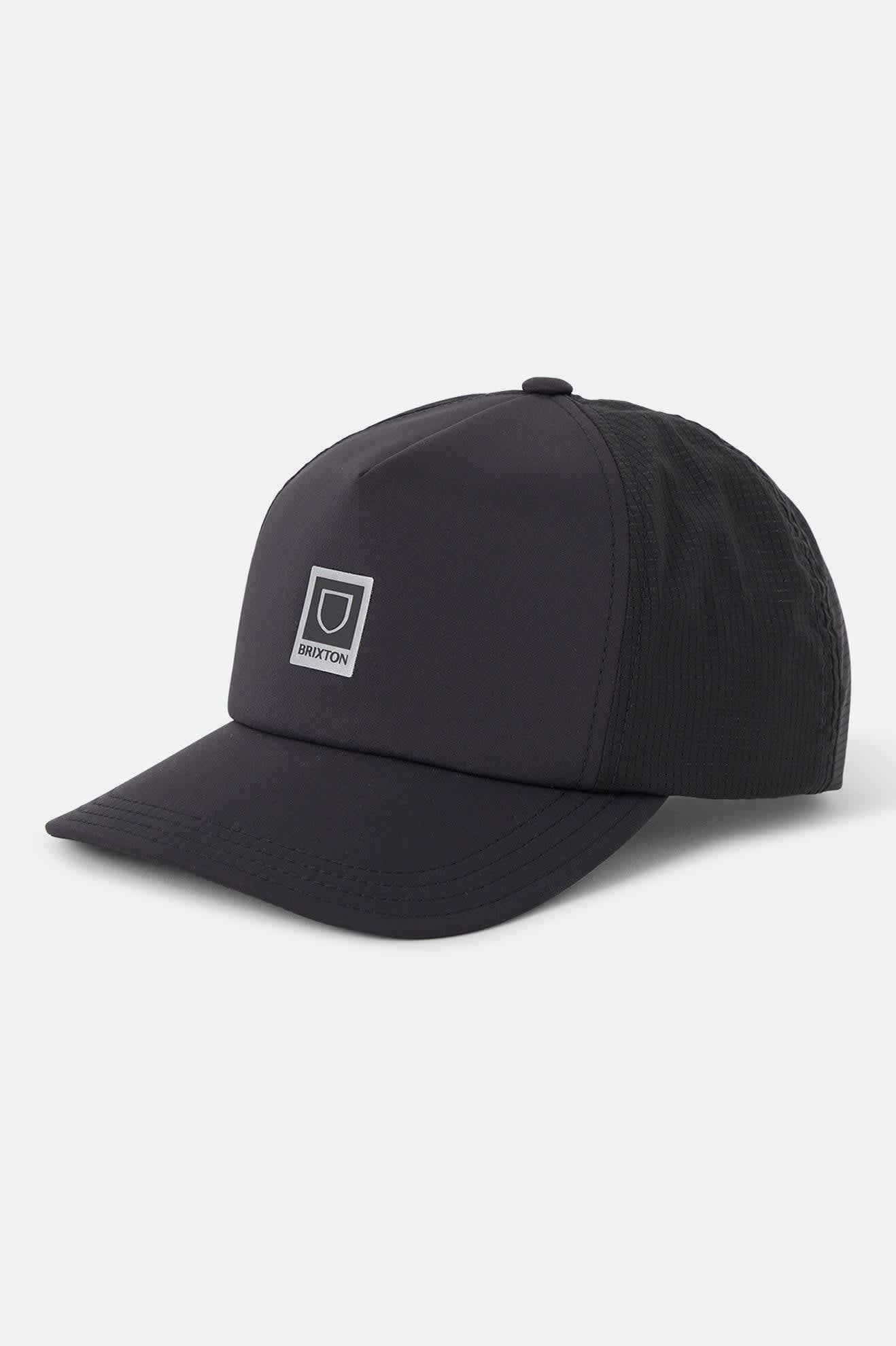 Unisex Beta Journey Adjustable Hat in the color Black - Front Product Laydown Image