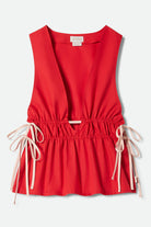 Women's The Bells Top in the color Adrenaline Rush - Front Product Laydown Image