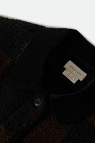Women's Delilah Quilted Jacket in the color Black/Brown - Additional Laydown image