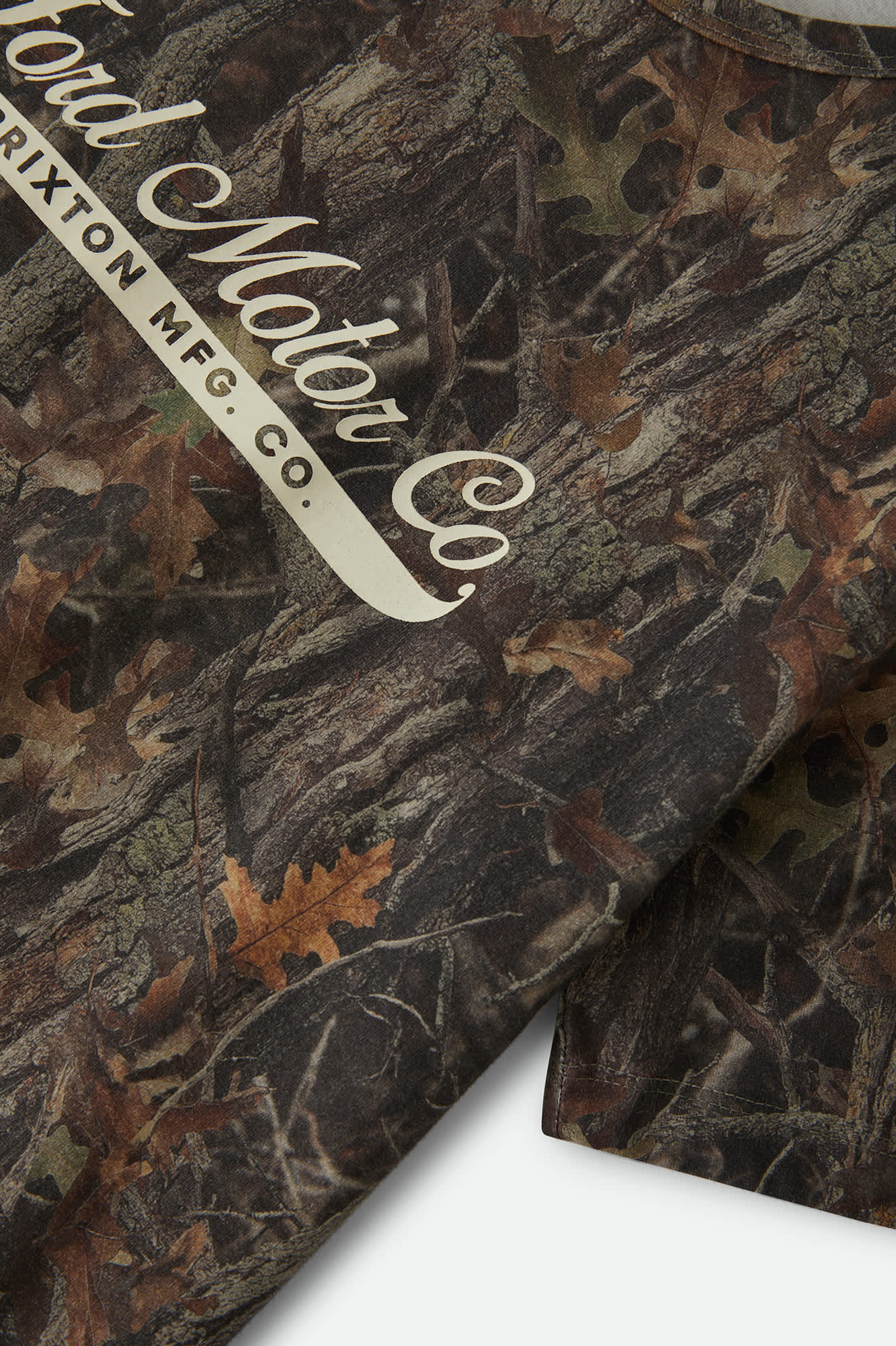 Women's Ford x Brixton T-Shirt in the color Boxwood Green - Additional Laydown image