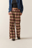 Women's Service Trouser Pant in the color Plaid Mash Up - Additional Fit image