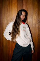 Women's Botanical Ace of Diamonds Crew in the color Whitecap - Men's Lifestyle image