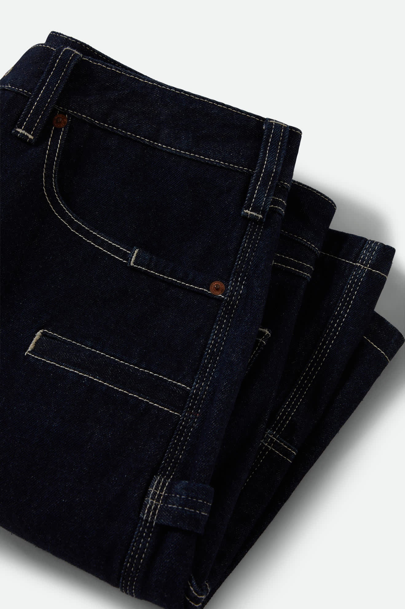 Men's Builders Carpenter Baggy Short in the color Rinse Denim - Additional Laydown image