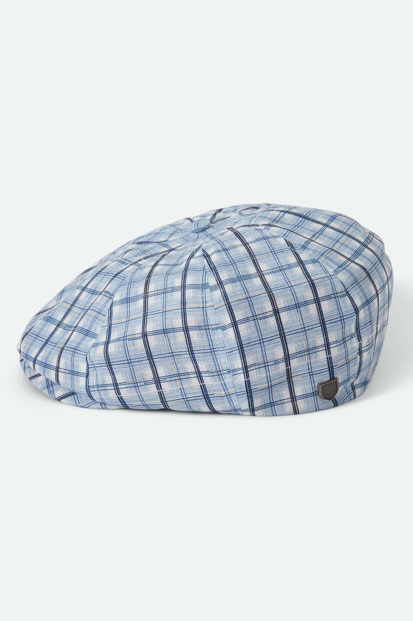 Unisex Brood Newsboy Cap in the color Blue Window Plaid - Additional Laydown image