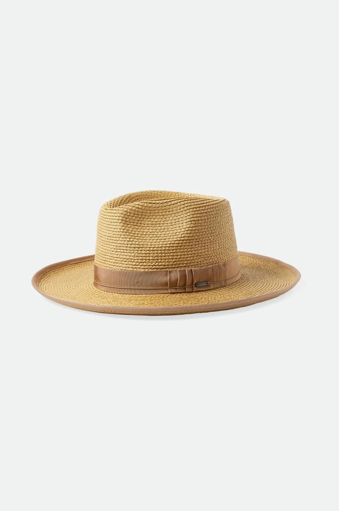 Brixton Reno Straw Hat - Tan/Tan