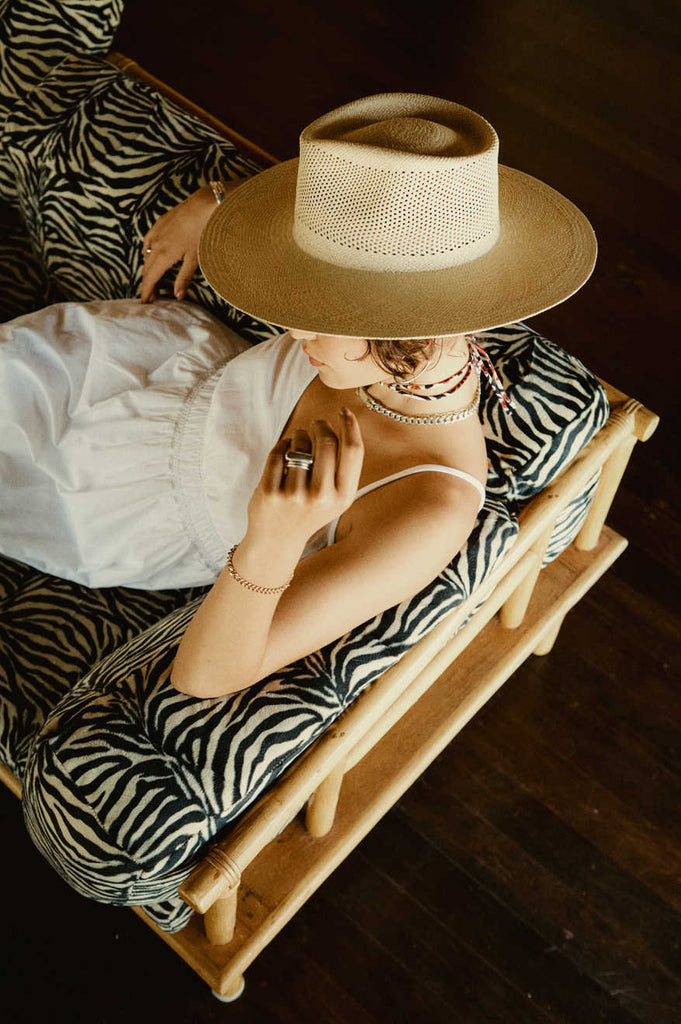 Women's Lifestyle 1 | Jo Panama Straw Rancher Hat - Catalina Sand