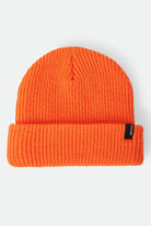 Unisex Chunky Heist Beanie in the color Bright Orange - Front Product Laydown Image
