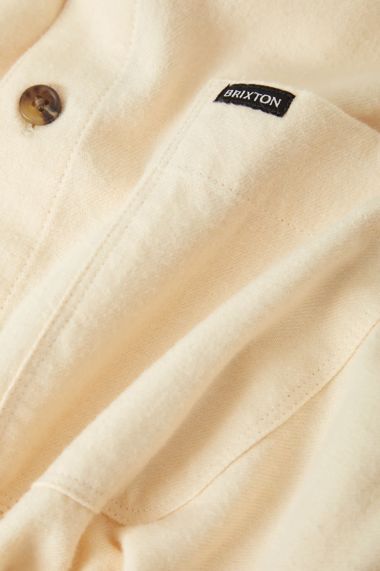 Men's Hasting Lightweight Flannel in the color Wax Paper - Additional Laydown image