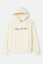 Men's Burger She Wrote Hood in the color Natural - Front Product Laydown Image