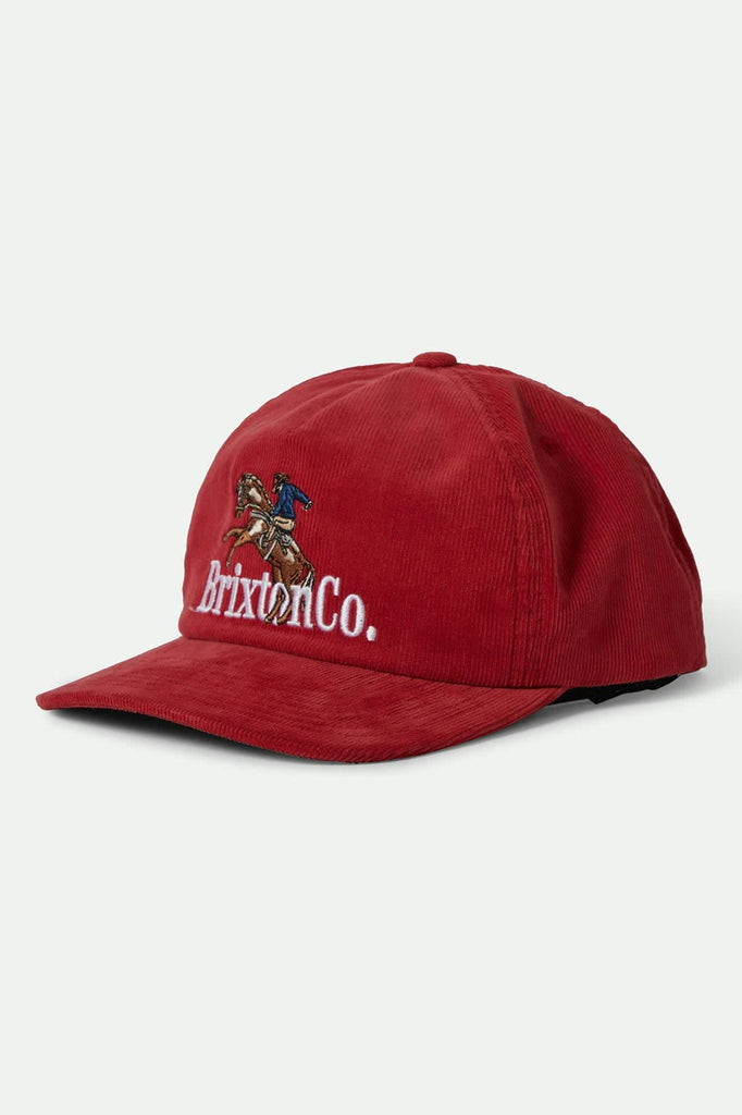 Unisex Inwood Snapback in the color Red - Front Product View