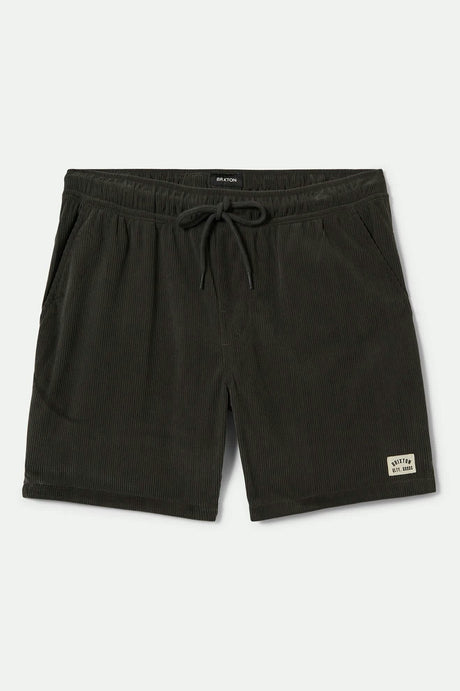 Men's Everyday Corduroy Short in the color Washed Black - Front Product View